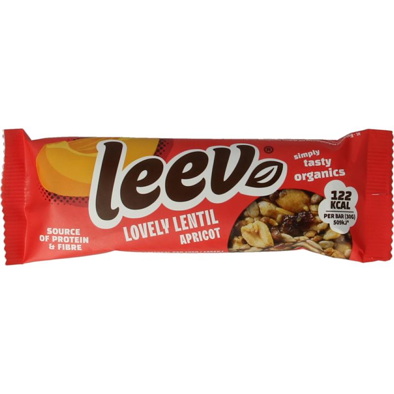Leev Lovely Lentil Bar Apricot Bio (30 gr)