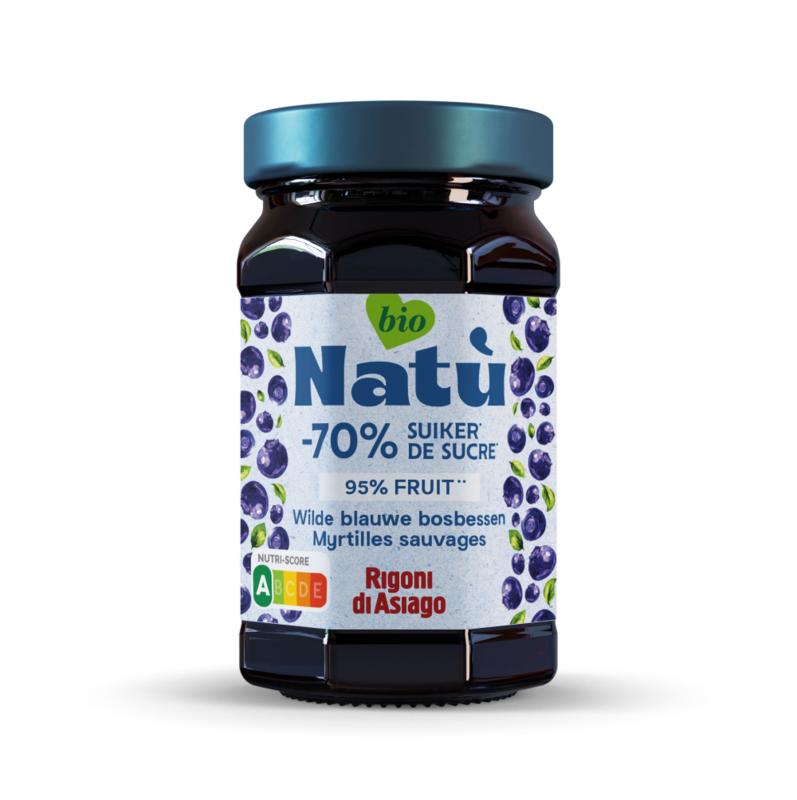 Natu Wilde Blauwe Bosbessenjam Bio (240 gr)