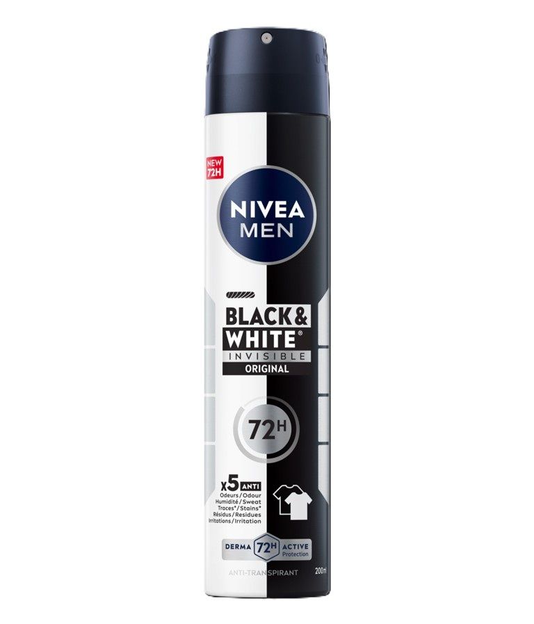 Nivea Men Deodorant Spray Invisible Black & White (200 ml)