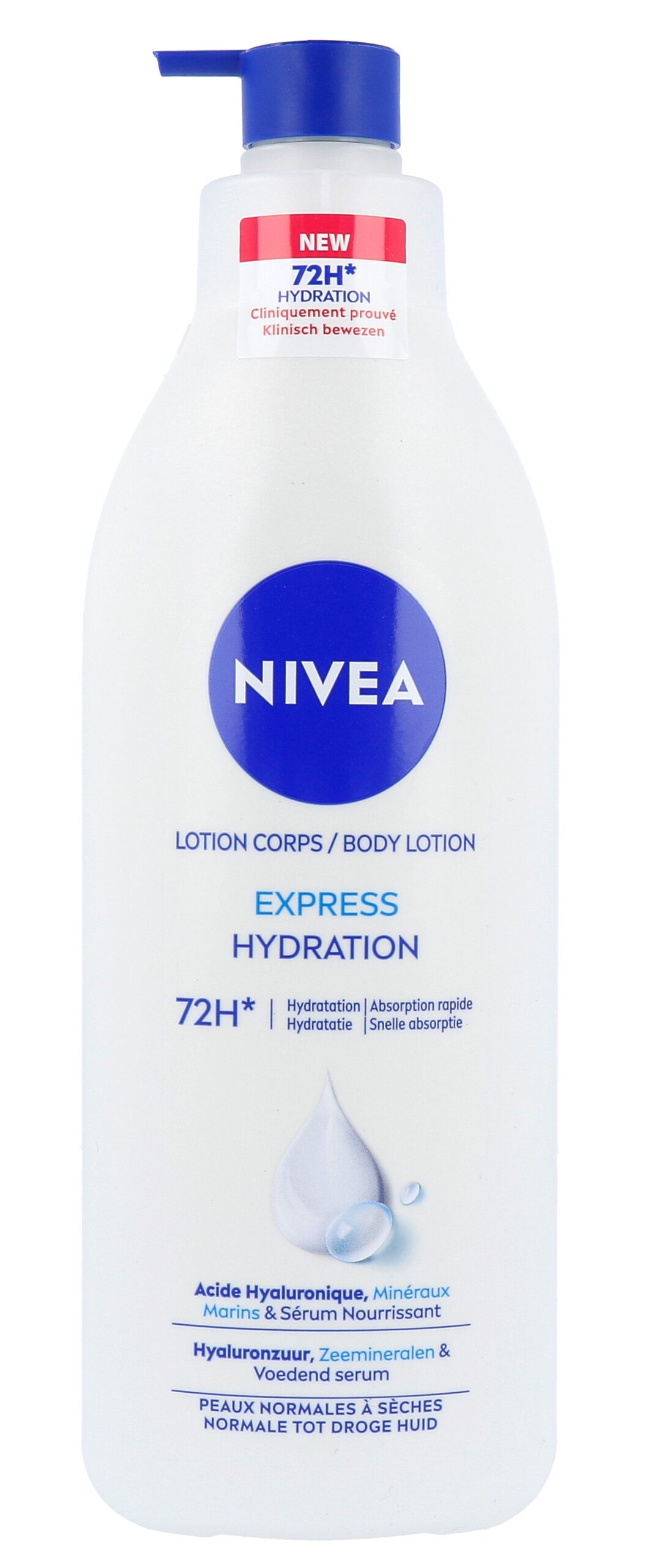 Nivea Express Bodylotion Met Pomp (400 ml)