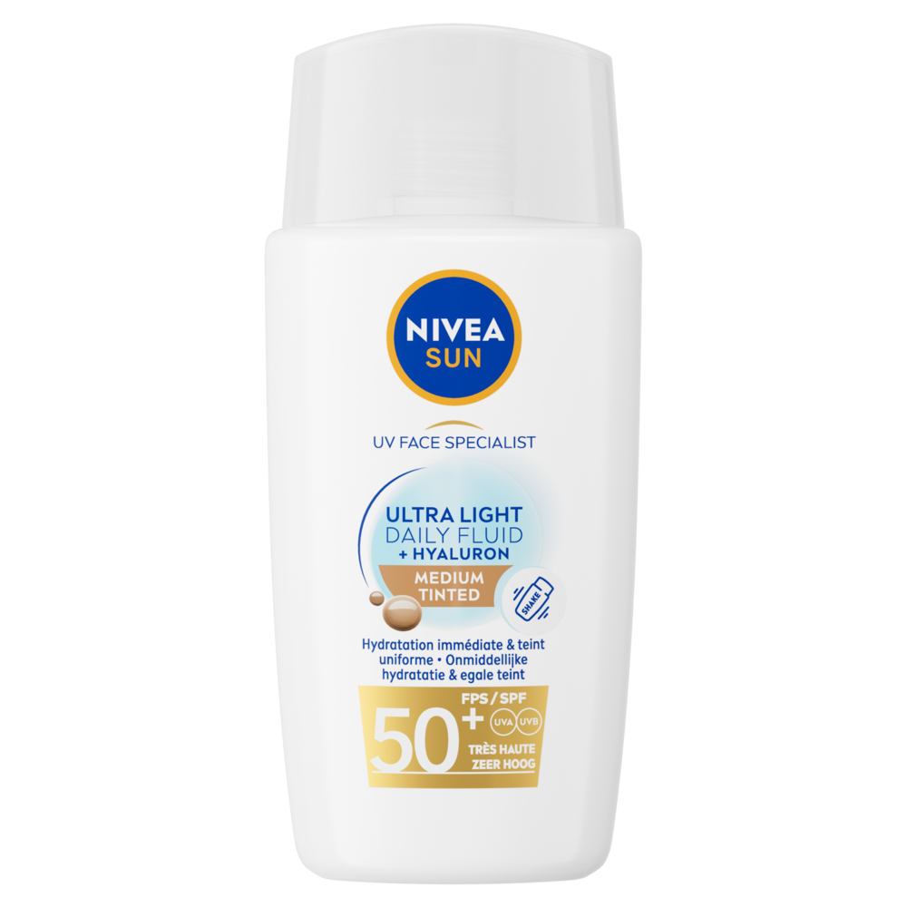 Nivea Sun Face Daily Fluid SPF50 Tint L (40 ml)