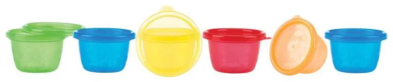 Nuby Kommetje Met Deksel 118ml (6 stuks)