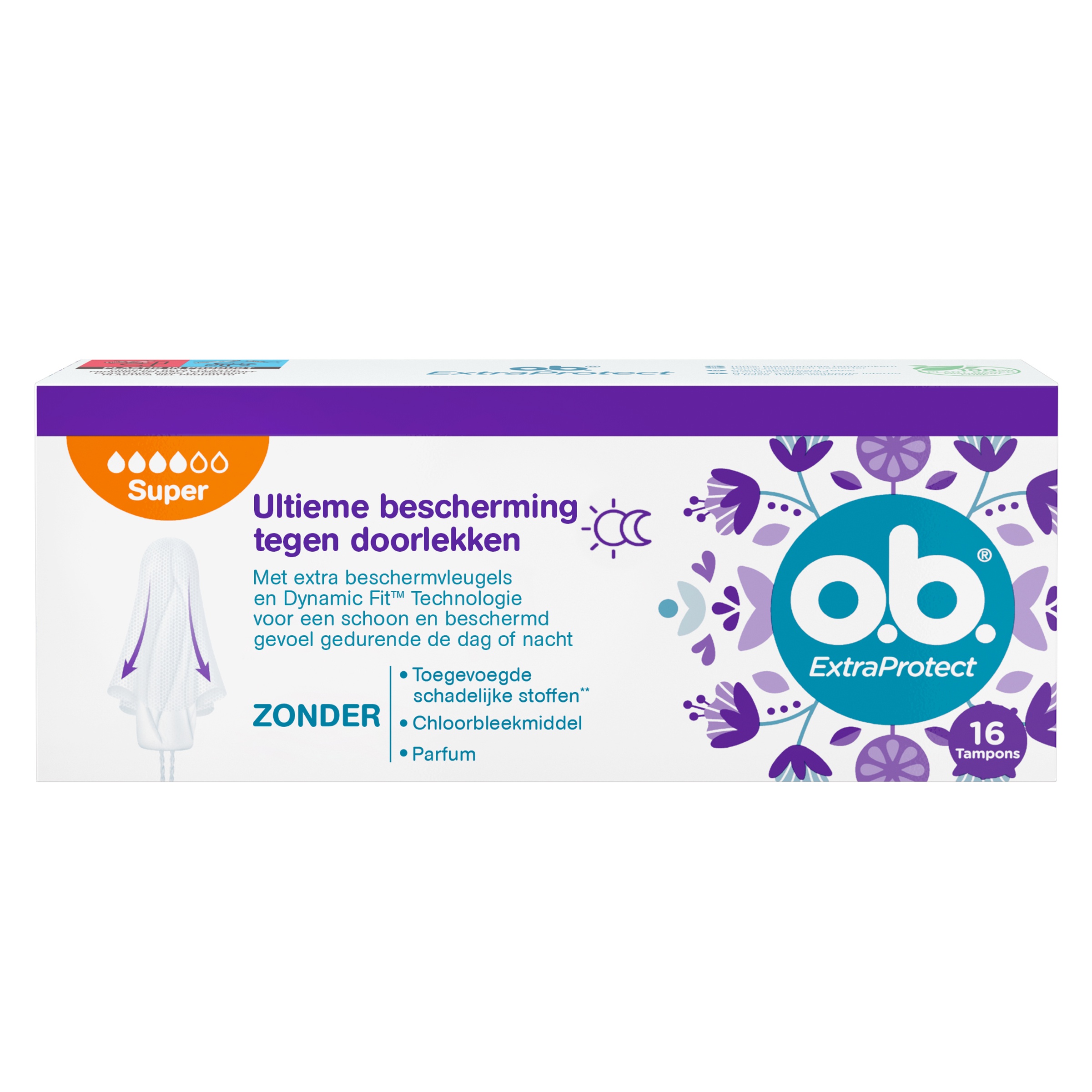 OB Tampons Extra Protect Super (16 stuks)