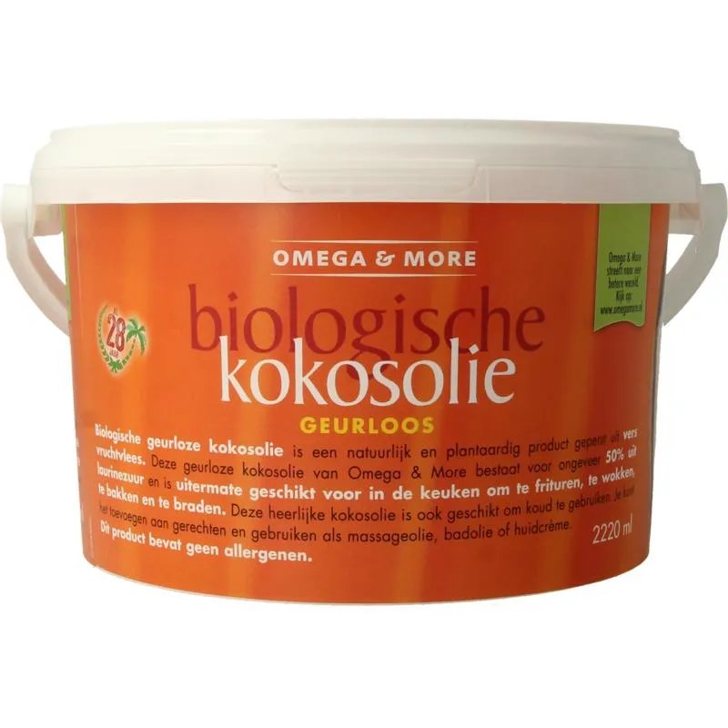 Omega & More Kokosolie Geurloos Bio (2220 ml)
