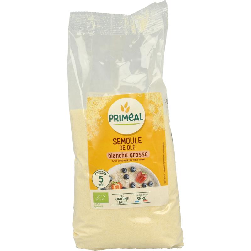 Priméal Griesmeel Witte Tarwe Grof Bio (500 gr)