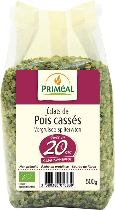 Priméal Vergruisde Spliterwten Bio (500 gr)
