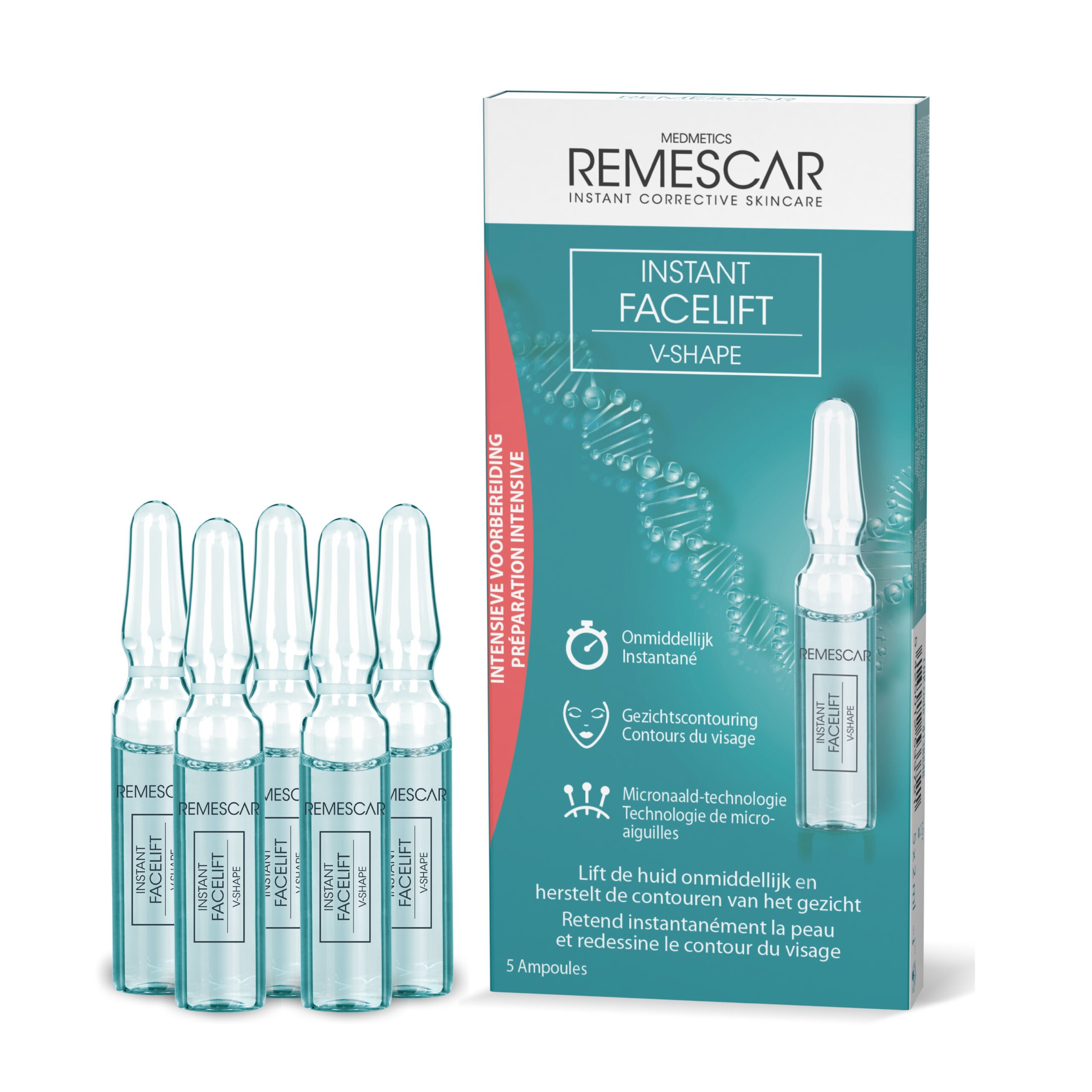 Remescar Instant Facelift V-Shaper 5 x 2ml (10 ml)