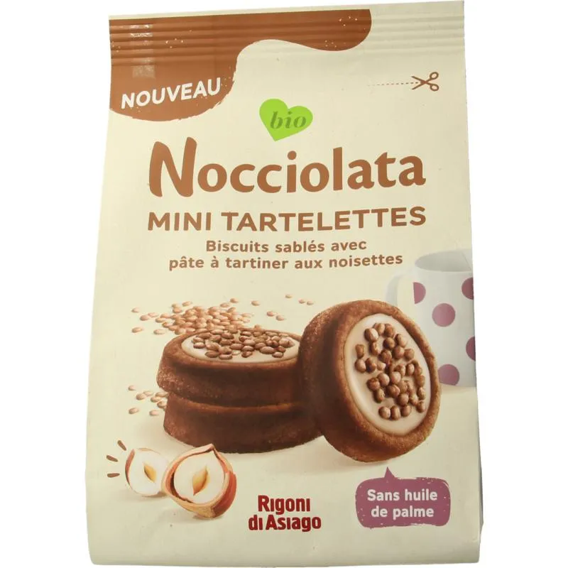 Rigoni di Asiago Nocciolata Bianca Tartlets Bio (250 gr)