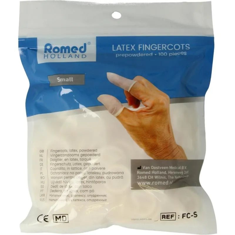 Romed Vingercondooms Latex S (100 stuks)