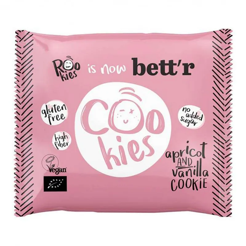 Rookies Cookie Apricot & Vanilla Glutenvrij Bio (40 gr)