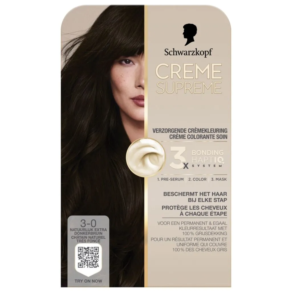 Schwarzkopf Creme Supreme 3-0 Donker Bruin (1 stuk)