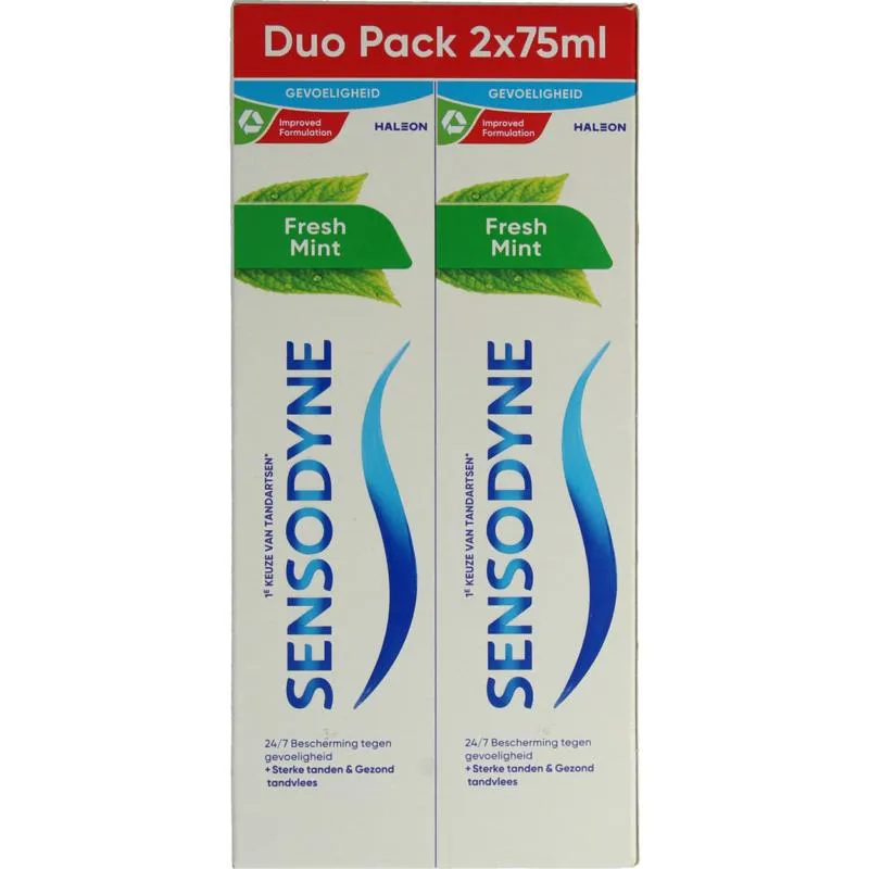 Sensodyne Tandpasta Fresh Mint 2 x 75ml (150 ml)