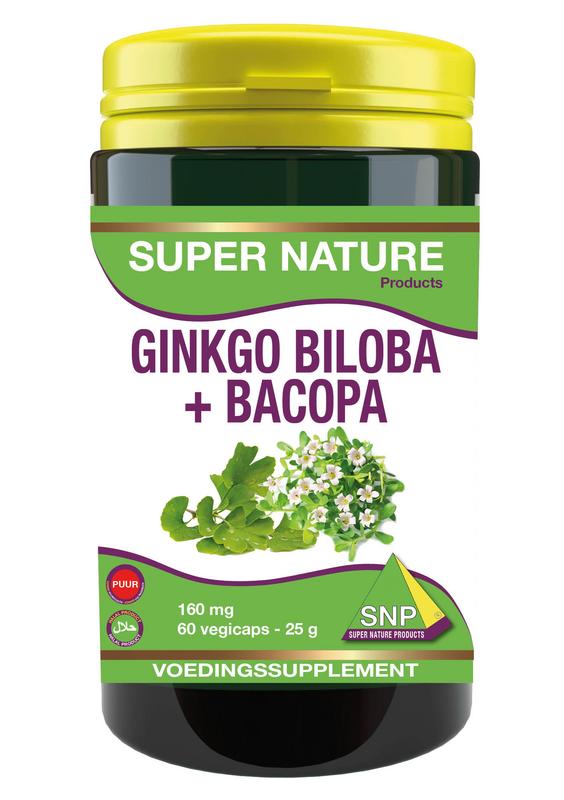 SNP Ginkgo Biloba met Bacopa (60 vega capsules)