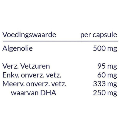 Arctic Blue Omega 3 Algenolie Dha (60 capsules) - image 2