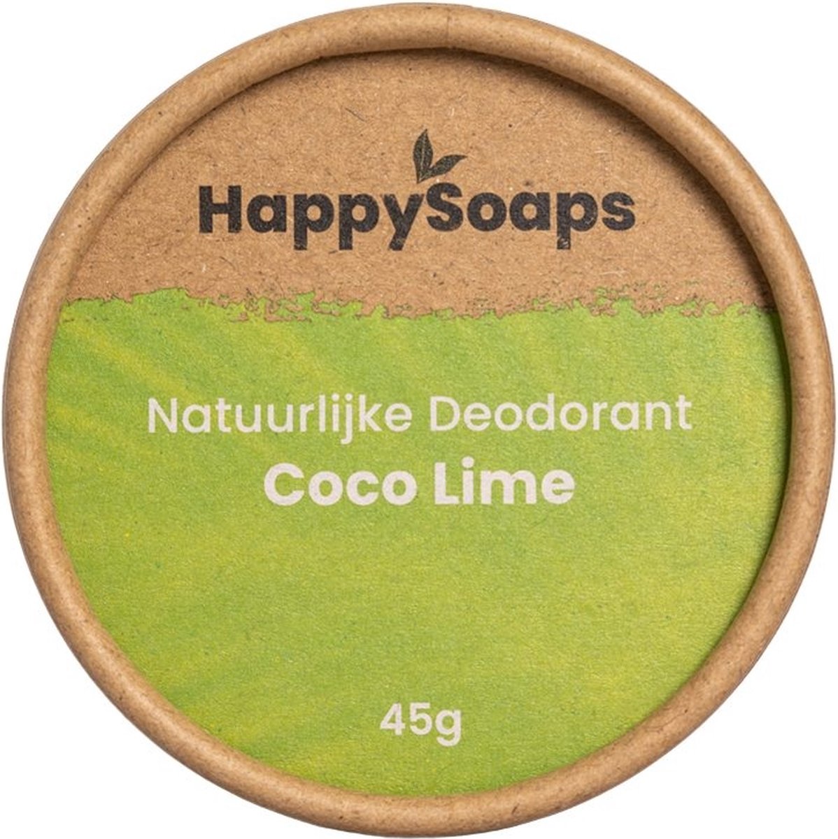 Happysoaps Deodorant kokos en limoen (45 gr)