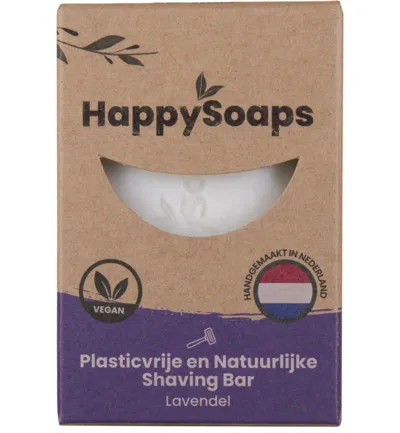 Happysoaps Shaving bar lavendel (80 gr)