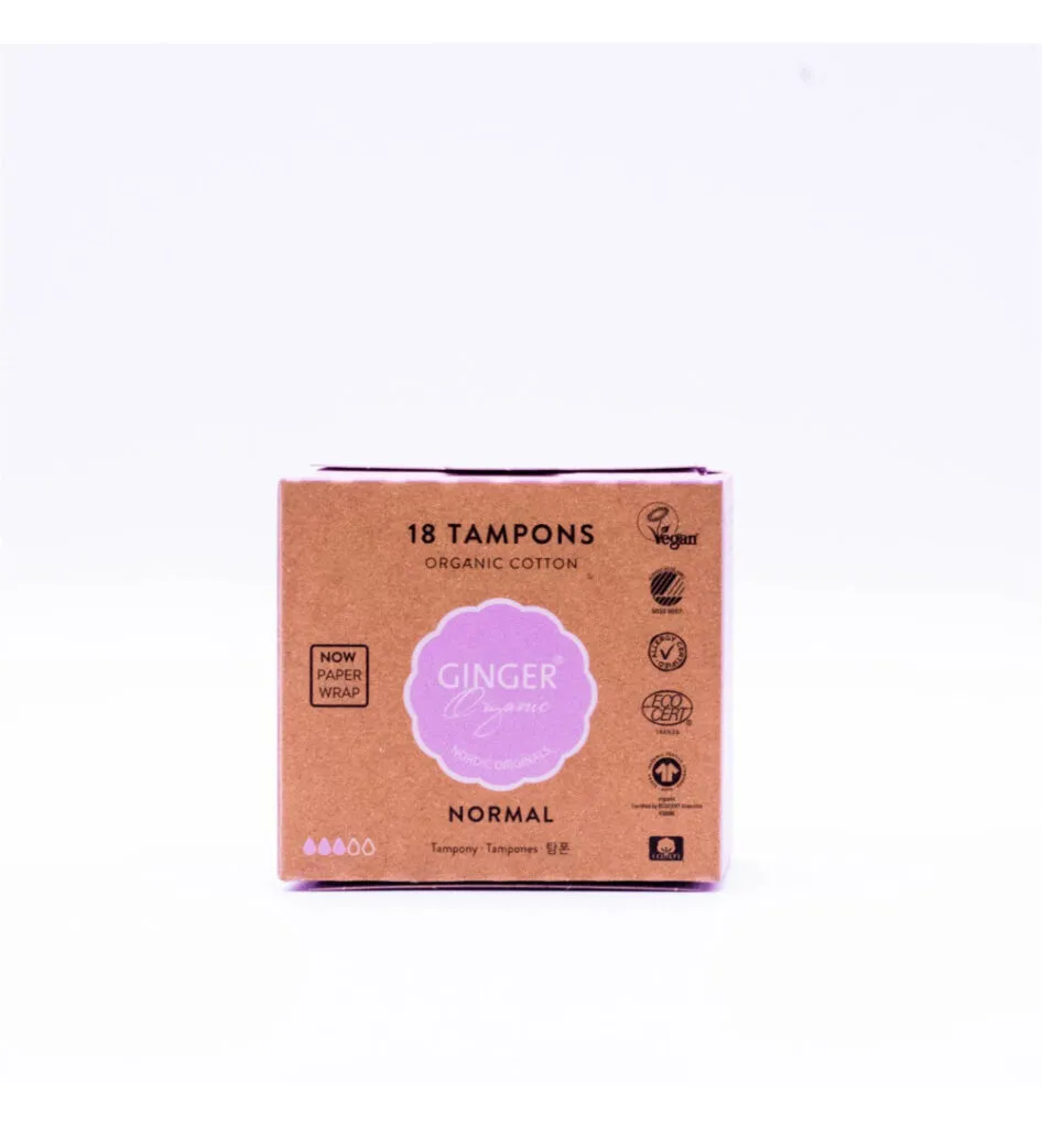 Ginger Organic Tampons normaal (18 stuks)