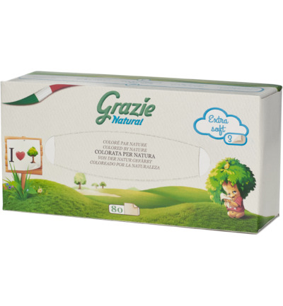 Grazie Natural 80 Tissues 3 Laags (80 Tissues)