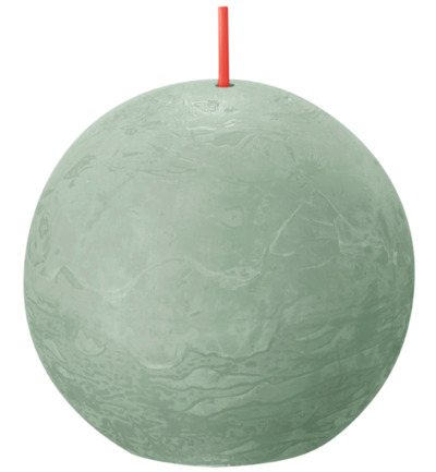 Bolsius Shine Rustiek Bolkaars Ø76Mm Jadegreen (1 stuk)