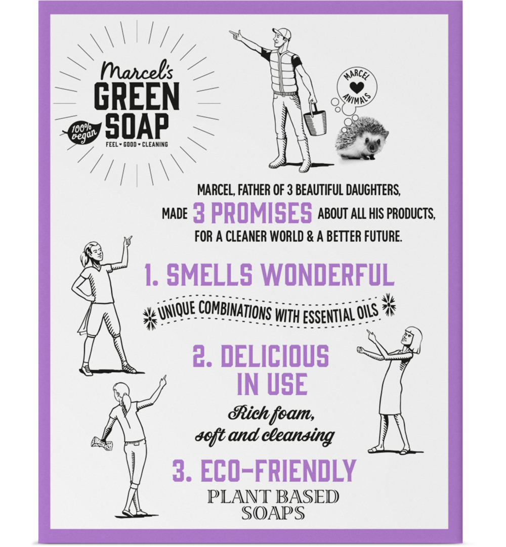 Marcel's Green Soap Handzeep Bar Lavendel & Rosemarijn (90 gr) - image 2