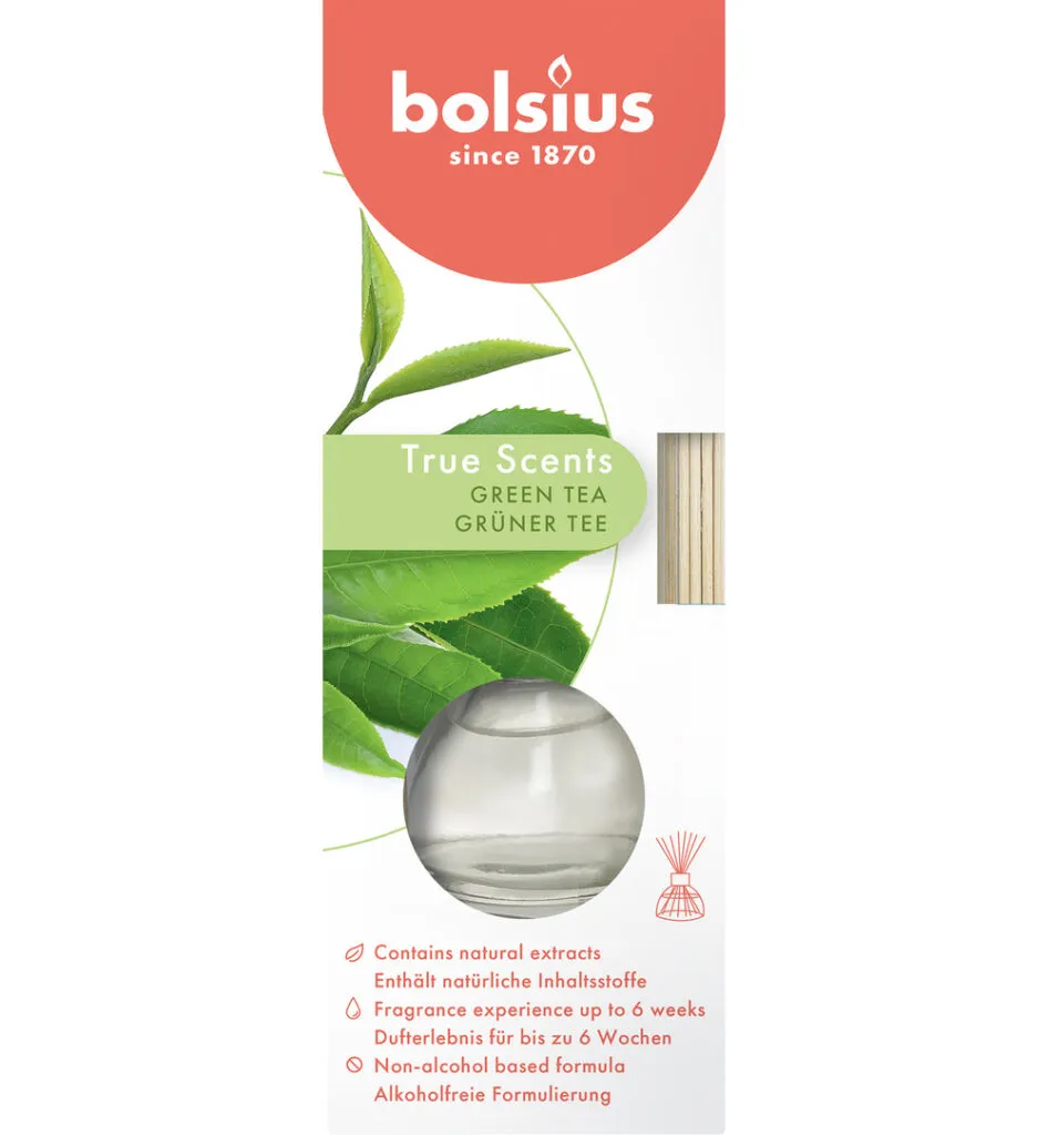 Bolsius True Scents geurverspreider Green Tea (45 ml)