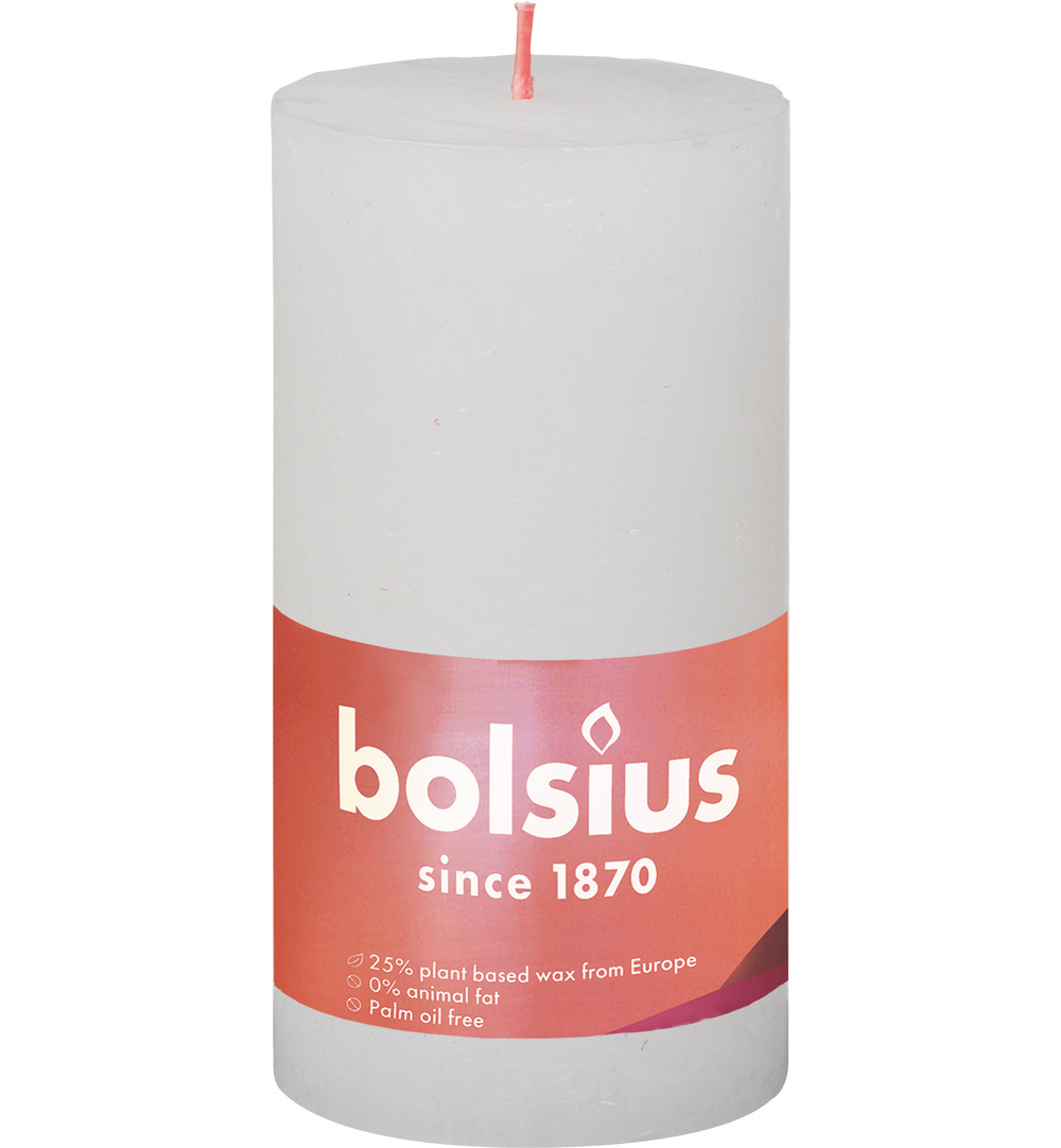 Bolsius Shine Rustiekkaars 130/68 Cloudy White (1 stuk)