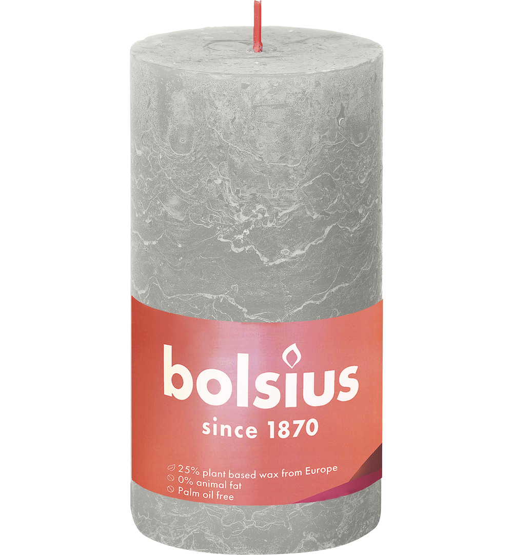 Bolsius Shine Rustiekkaars 130/68 Sandygrey (1 stuk)