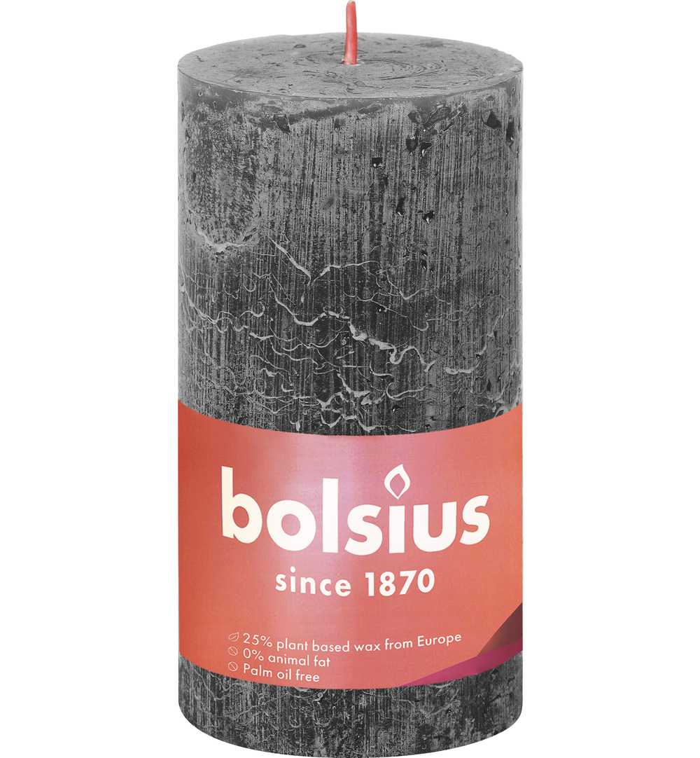 Bolsius Shine Rustiekkaars 130/68 Stormygrey (1 stuk)