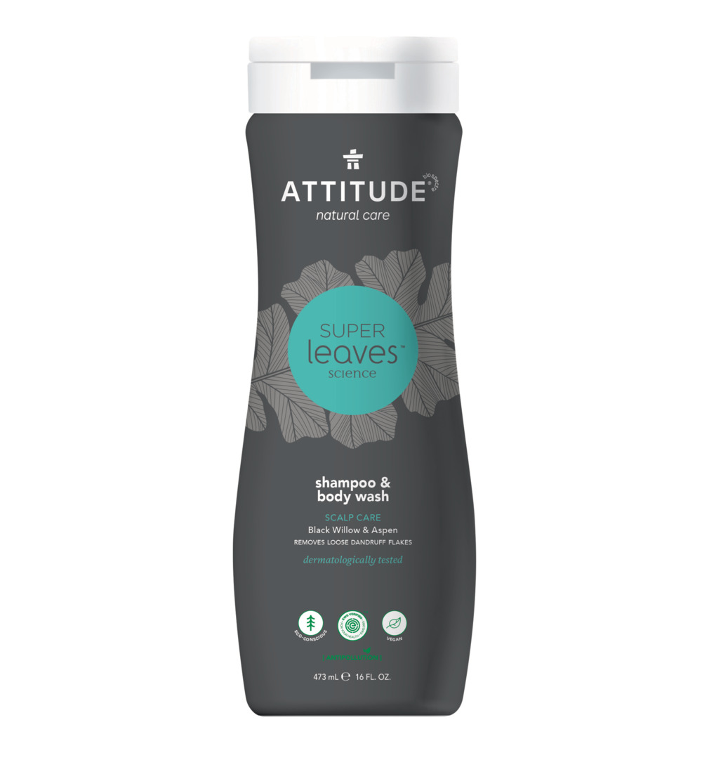 Attitude Super Leaves Shampoo & body wash 2-in-1 mannen (473 ml)