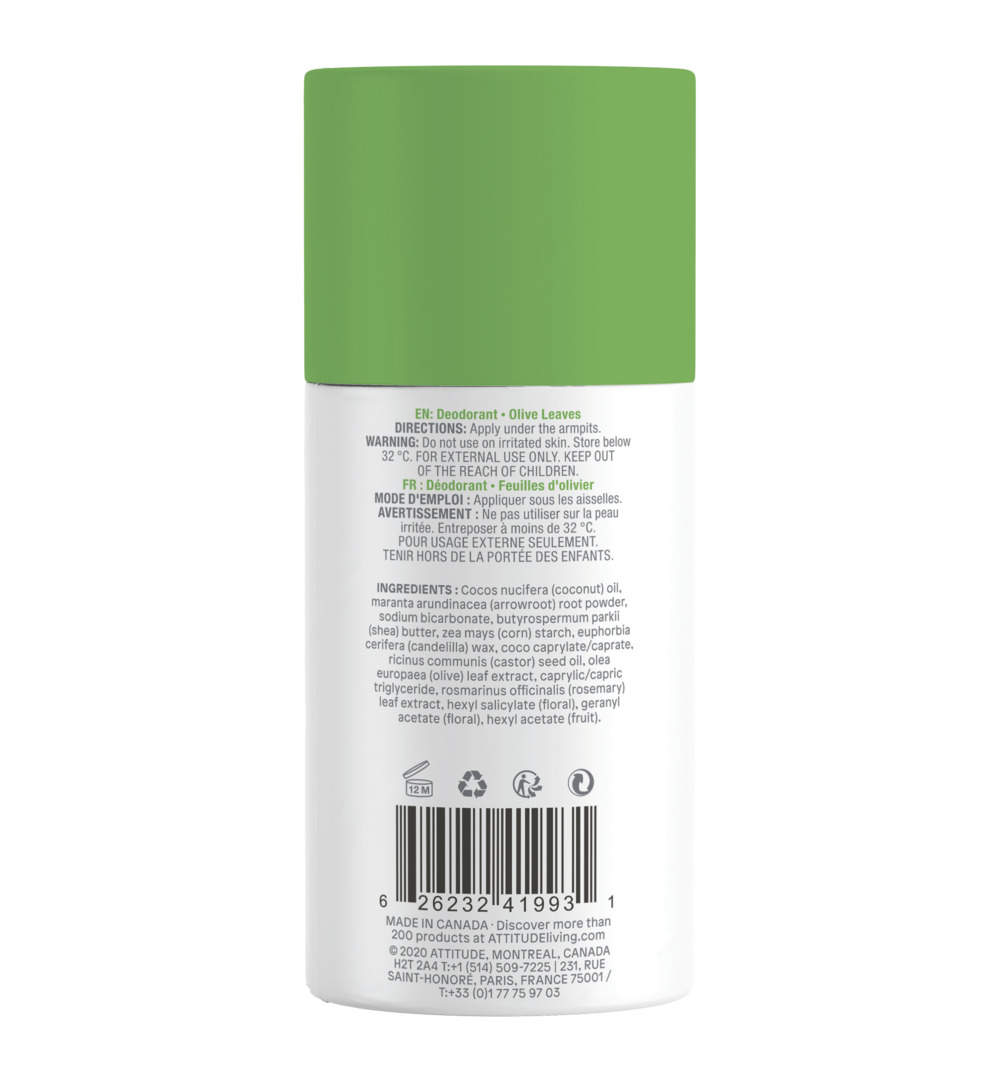 Attitude Super Leaves Deodorant olive leaves (85 gr) - image 2