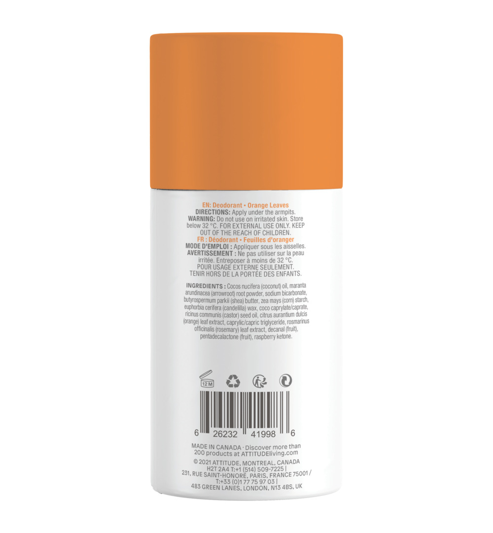 Attitude Super Leaves Deodorant orange leaves (85 gr) - image 2