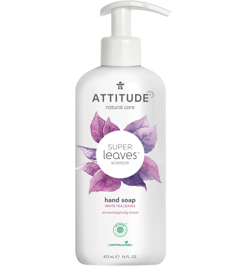 Attitude Super Leaves Handzeep white tea leaves (473 ml)