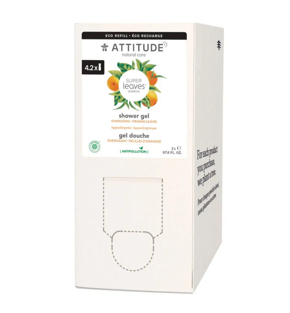 Attitude Super Leaves Bulk2 Go Douche gel verkwikkend (2000 ml)