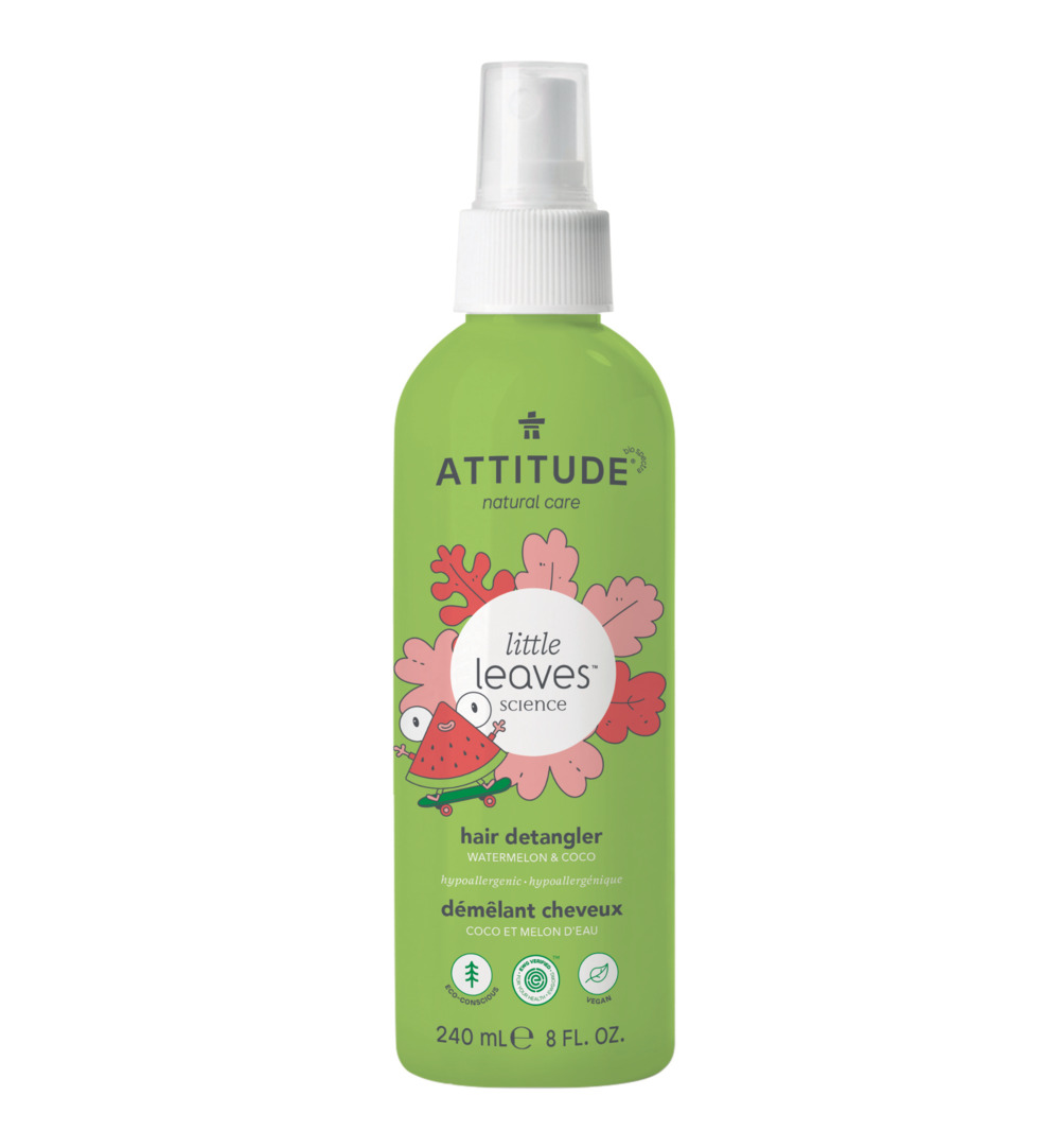 Attitude Little Leaves Anti-klit haarspray watermeloen & kokos (240 ml)