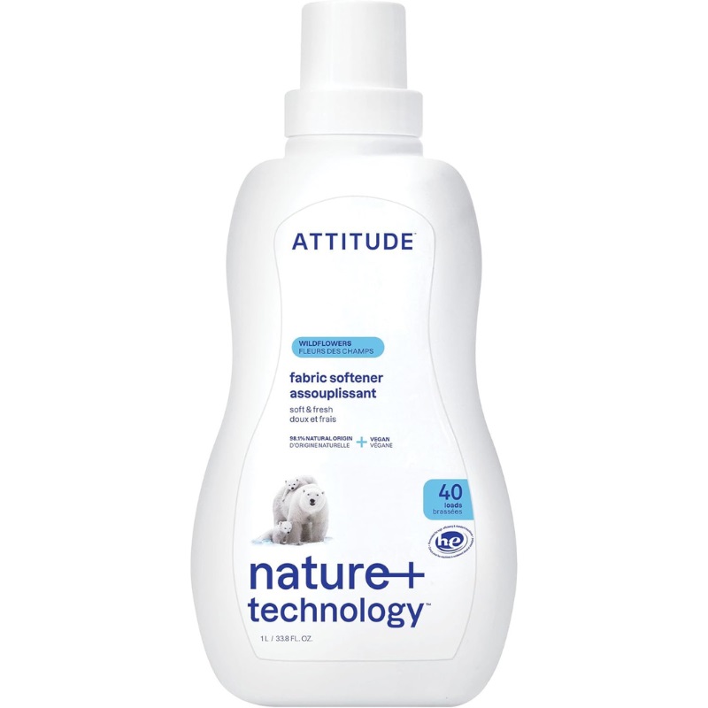 Attitude Nature+ Wasverzachter 40 Beurten Wildflowers (1040 ml)