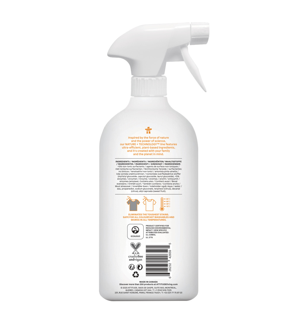 Attitude Nature+ Vlekverwijderaar (800 ml)
