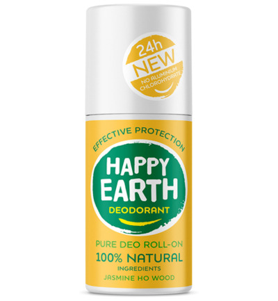 Happy Earth Deodorant roll on jasmine ho wood (75 ml)