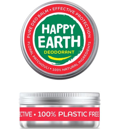 Happy Earth 100% Natuurlijke Deodorant Balm Floral Patchouli (45 gr)