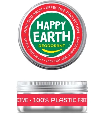 Happy Earth 100% Natuurlijke Deodorant Balm Floral Patchouli (45 gr)