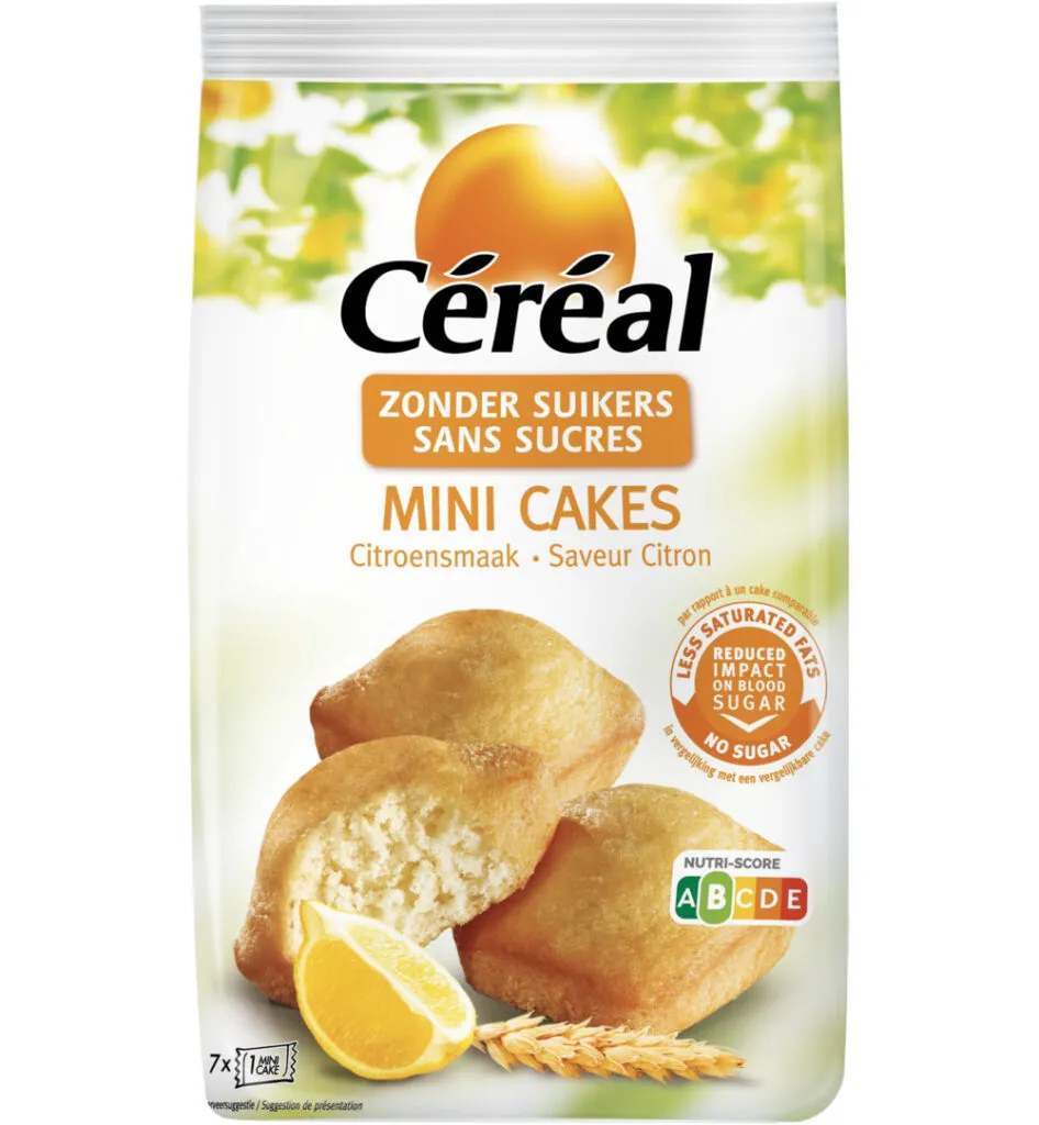 Céréal Mini cakes citroensmaak (7 x 25 gr)
