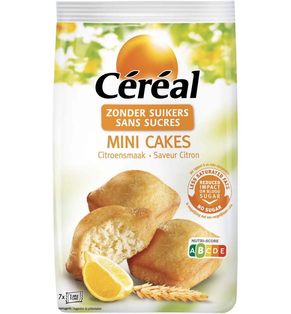 Céréal Mini cakes citroensmaak (7 x 25 gr)