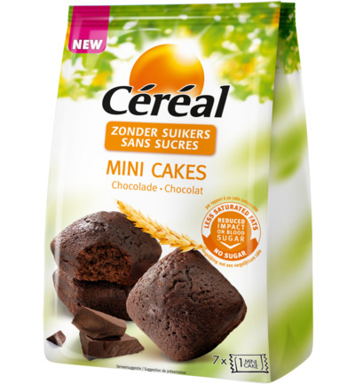 Céréal Mini Cakes Chocolade (7 X 25 gr)