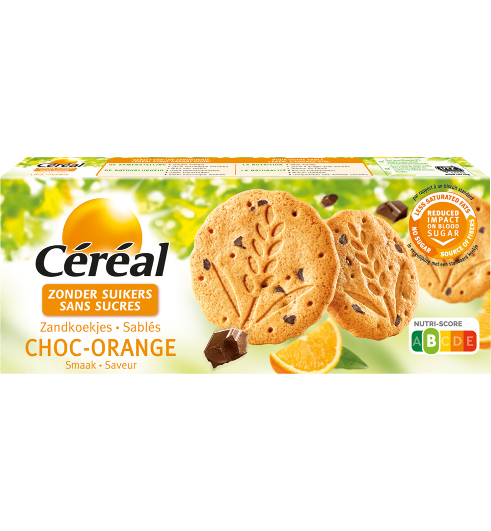 Céréal Zandkoekjes choc-orange (132 gr)