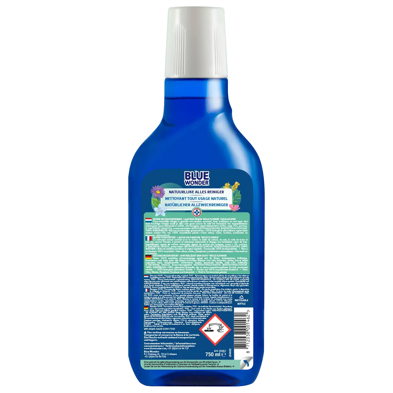 Blue Wonder 100% natuurlijk alles reiniger dop (750 ml)