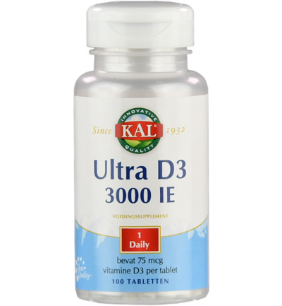 Kal Ultra D3 3000 IE (100 tabletten)