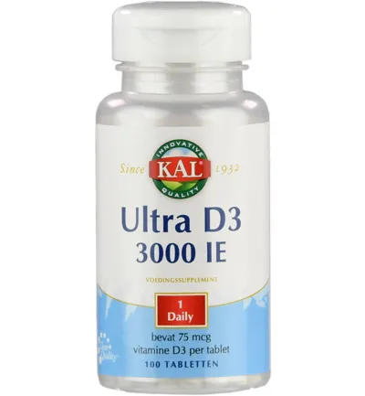 Kal Ultra D3 3000 IE (100 tabletten)