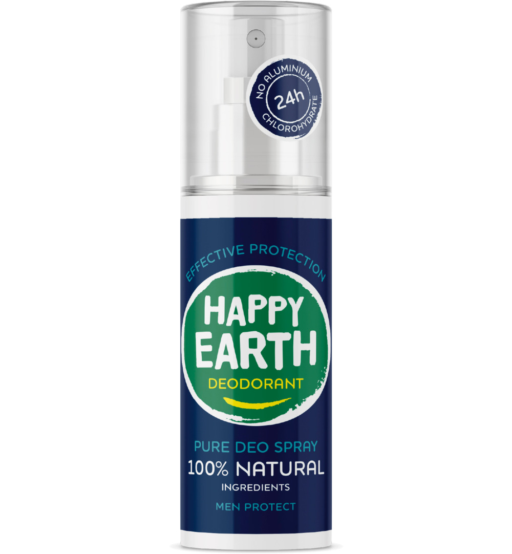 Happy Earth Pure deodrant spray men protect (100 ml)