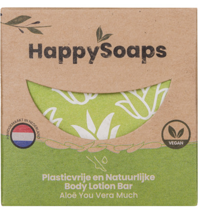Happysoaps Body oil bar aloe you vera much (70 gr)