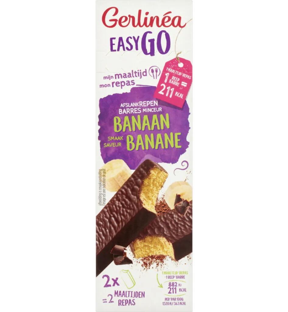 Gerlinéa Easy Go Afslank Maaltijdrepen Banaan (2 x 58 gr)