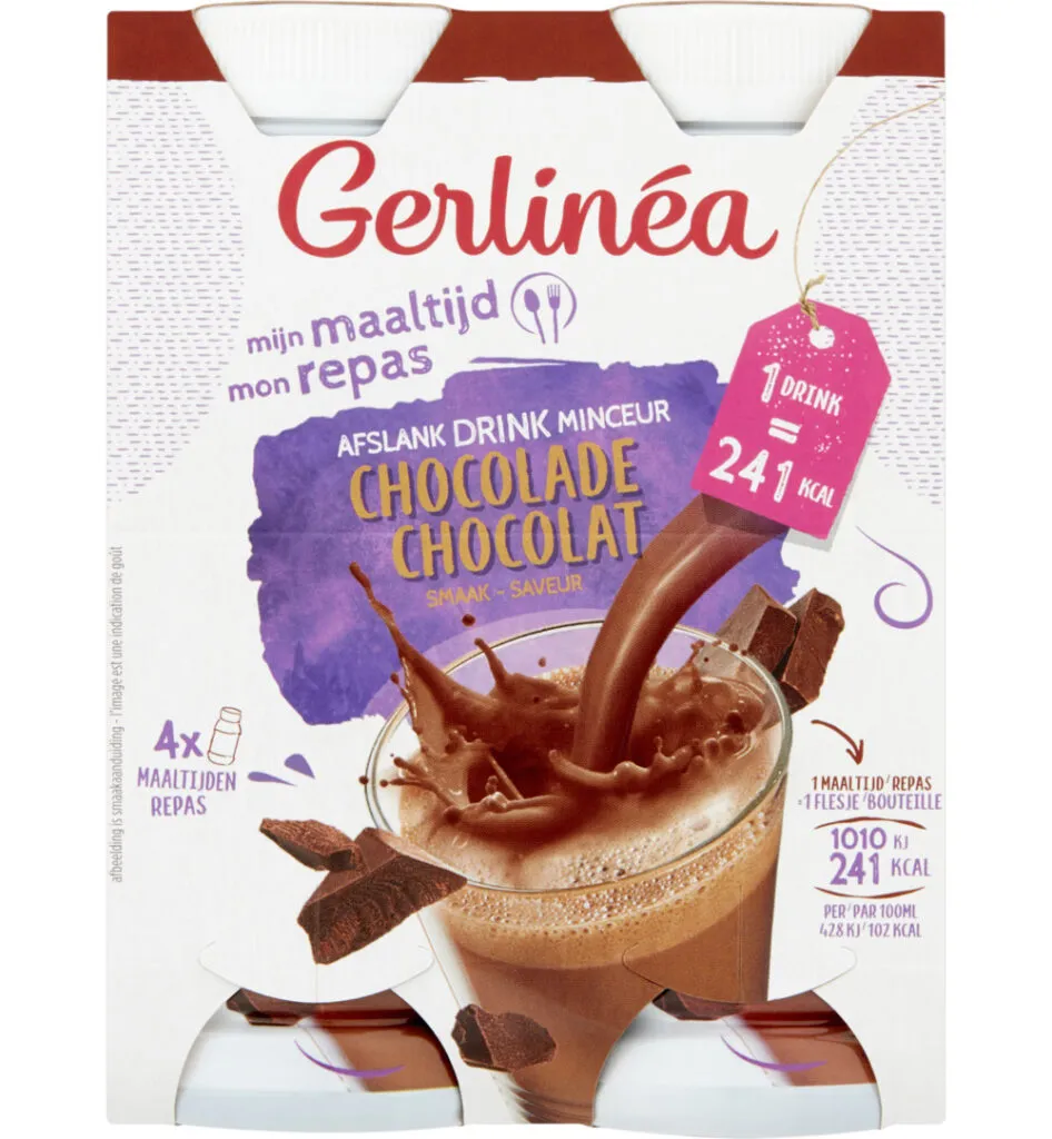 Gerlinéa Afslank Drinkmaaltijd Chocolade smaak 4-pack (4 x 236 ml)